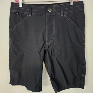 Kuhl Mens Renegade Sz 32 Dark Gray Shorts Hiking Lightweight Breathable 11" Inse